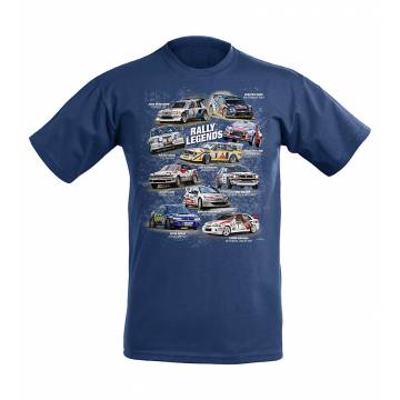 Tummansininen DC Rally Legends Lasten T-paita
