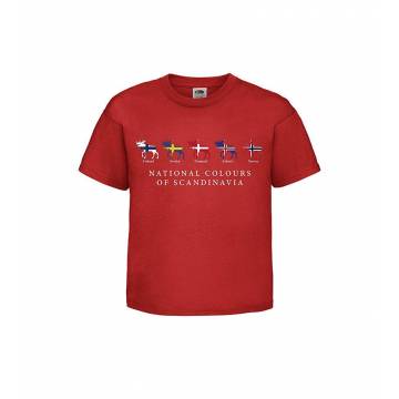 Punainen National colors... Lasten T-paita