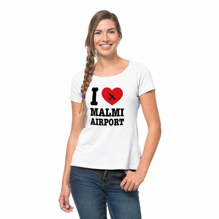 I Love Malmi Airport SLIM T-paita