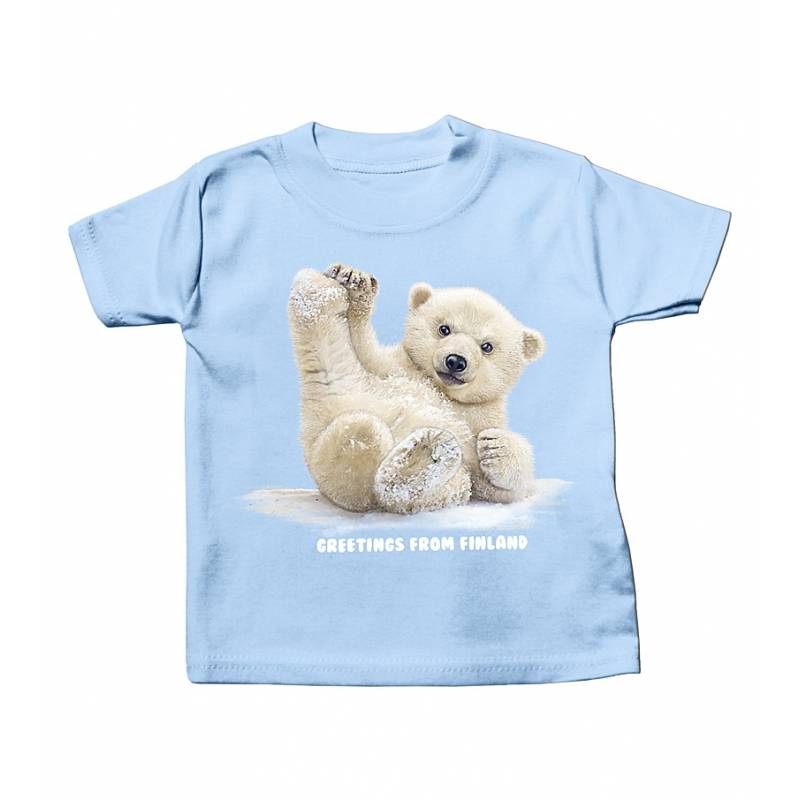 Pinkki JHK Sliding Polar Bear Cub Baby T-shirt