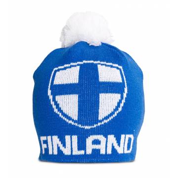 Royal Blue/White Suomi Finland Beanie