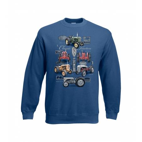 Tummansininen DC Classic Tractors college