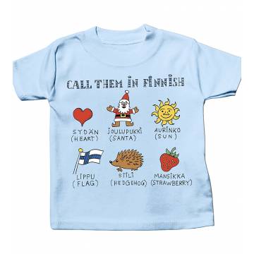 Sky Blue Call them in Finnish Baby T-shirt