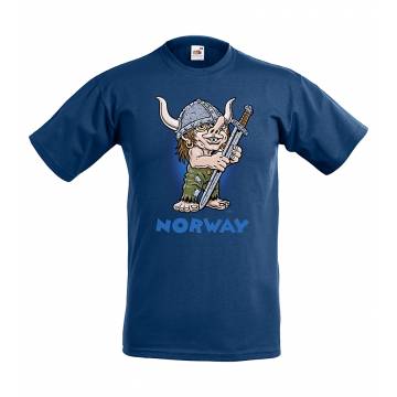 Navy Blue Viking Troll Kids T-shirt