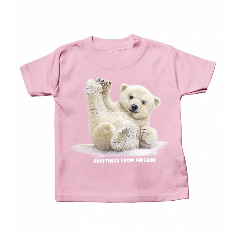 Sliding Polar Bear Cub Baby T-shirt