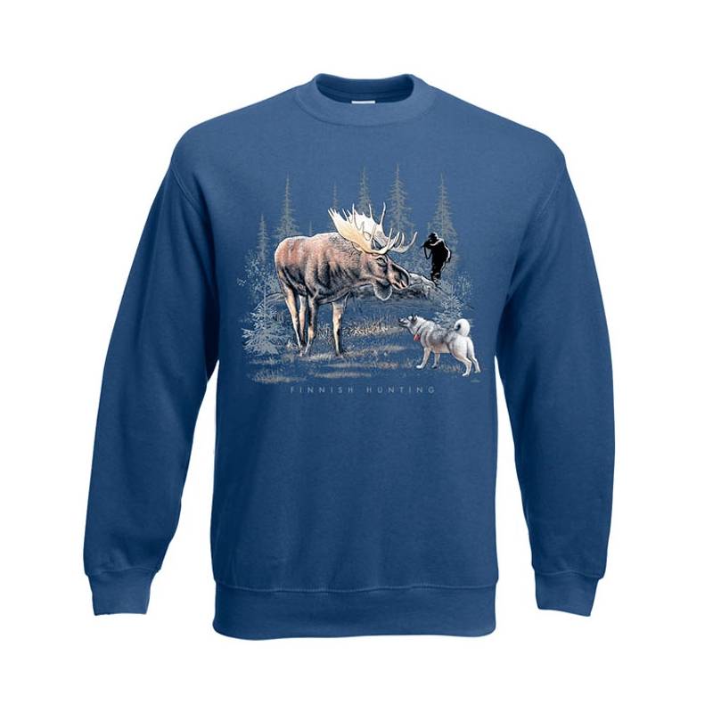 Navy Blue DC Finnish moose hunting Sweatshirt