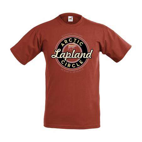 Brick Red Arctic Circle T-shirt
