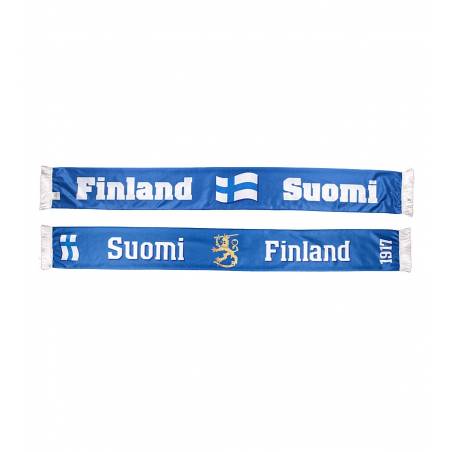 Royal Blue/White Suomi Finland scarf
