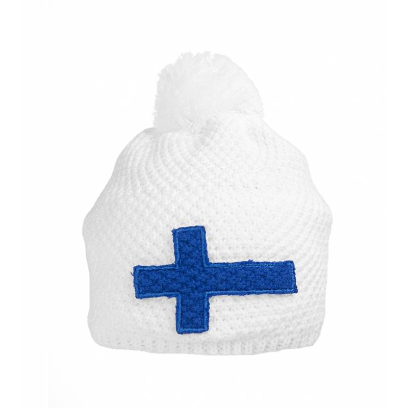 Valkoinen Suomen lippu Tupsupipo