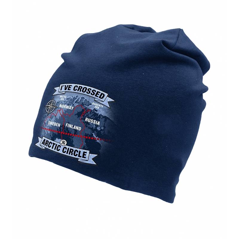Navy Blue DC I´ve crossed the Arctic CircleTricot beanie