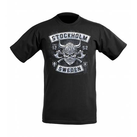 Musta Stockholm Viking T-paita
