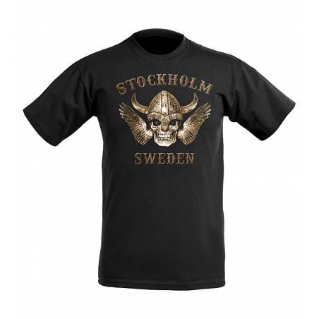 Musta Stockholm Angel T-paita