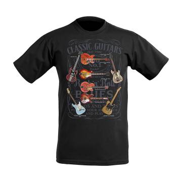 Black DC Classic Guitars T-shirt