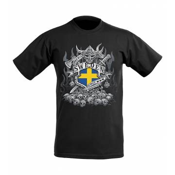Musta Patria Sweden T-paita