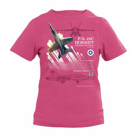 Fuchsia F/A-18 Hornet Kids T-shirt