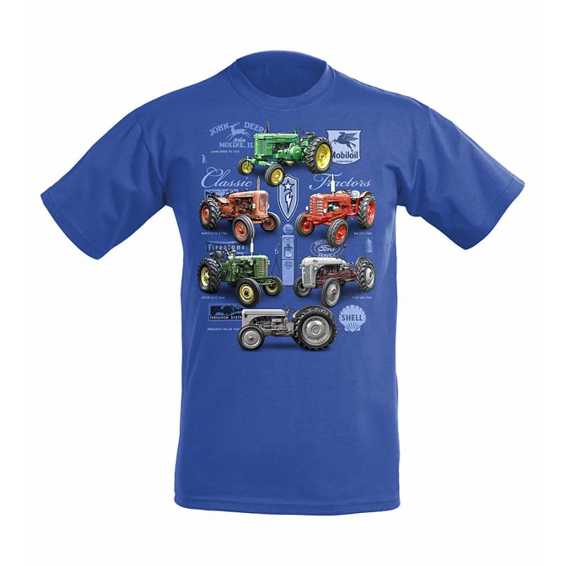 Royal Blue DC New Classic Tractors Kids T-shirt