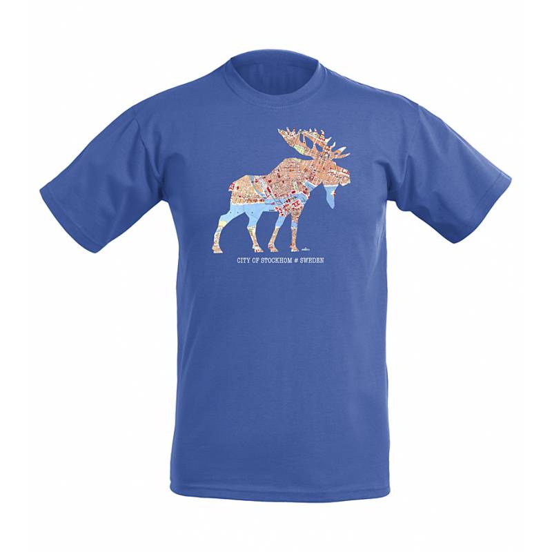 Kelly Green DC Moose and Stockholm´s map T-shirt