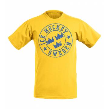Keltainen DC Ice Hockey Sweden T-paita