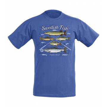 Royal sininen Swedish Fish T-paita