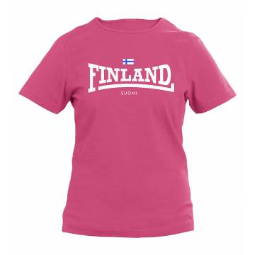 Fuksia Finland "lonsdale" Lasten T-paita