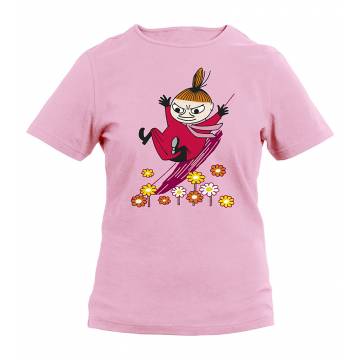 Vaaleanpunainen DC Pikku Myy liukuu Lasten T-paita
