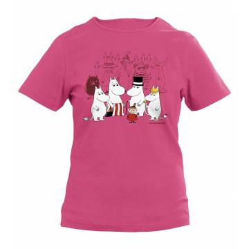 Fuchsia The Moominvalley residents Kids T-shirt
