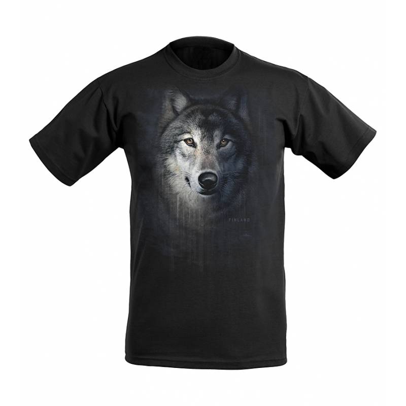 Black DC Wolf Head Finland Kids T-shirt