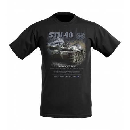 Black STU 40 Kids T-shirt