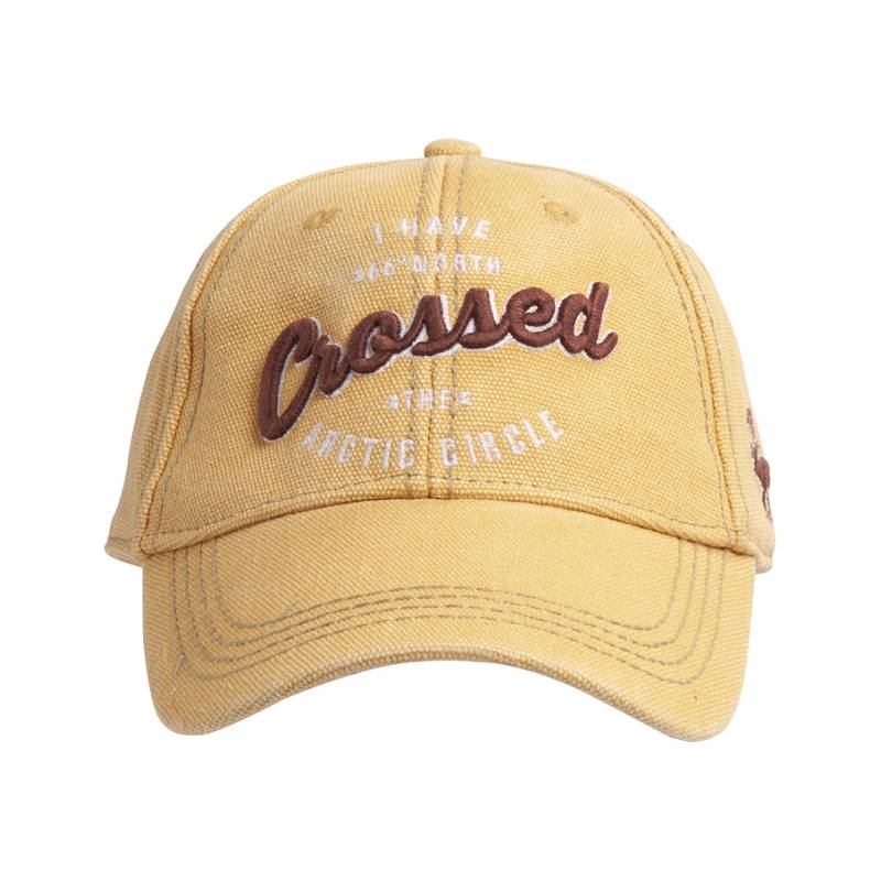Crossed Arctic Circle Washed Canvas Cap