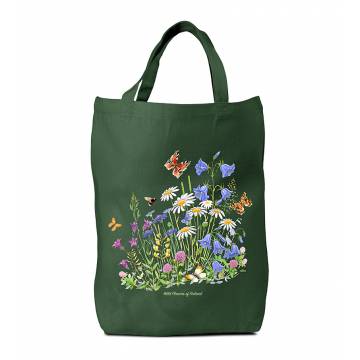Bottle Green Meadow & butterfly's Bag