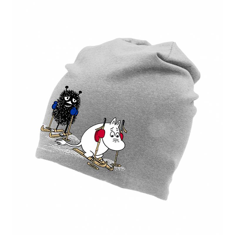 Heather Grey DC Skiing Moomin and Stinky Tricot beanie
