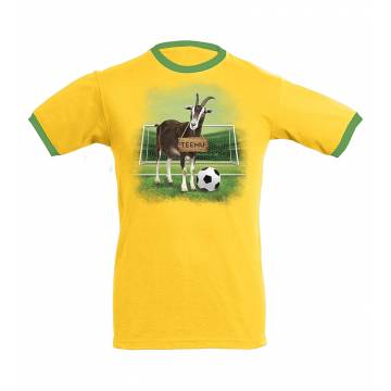 Keltainen/Kirkkaanvihreä DC Futis Pukki T-paita