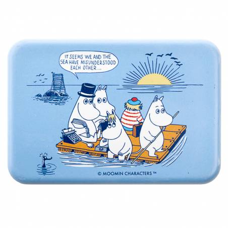 Colored Moomins on a raft, Oursea Magnet