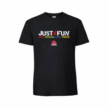 Musta Just4Fun Japsistarat T-paita