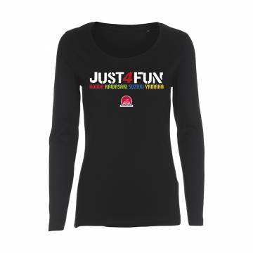 Black Just4Fun Japsistarat Womens Longsleeve T-shirt