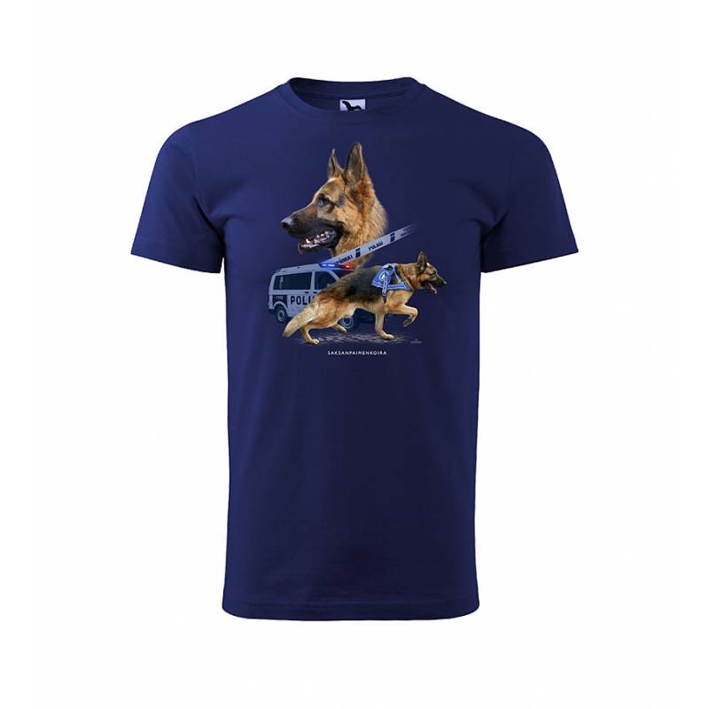 Midnight Blue DC German Shepherd, police T-shirt