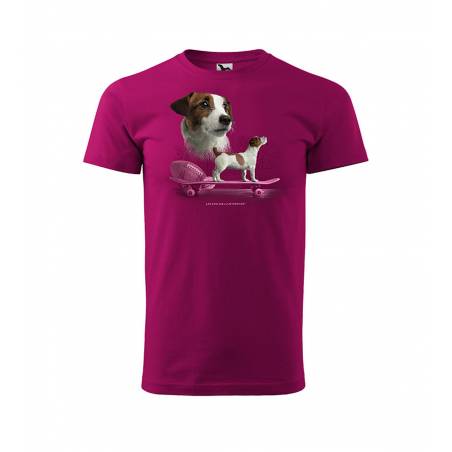 Fuchsia DC Jack Russell Terrier T-shirt