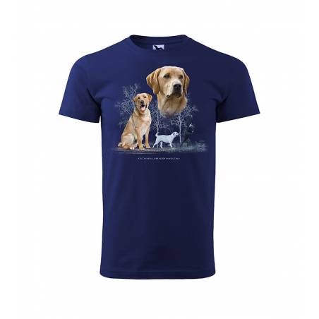 Midnight Blue DC Yellow Labrador Retriever T-shirt