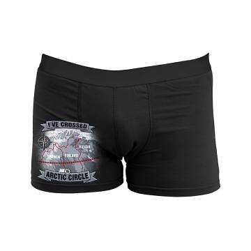 Black DC I´ve crossed the Arctic Circle Boxer shorts