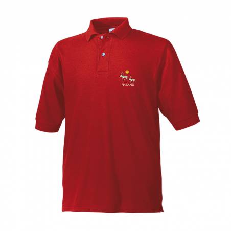 Red Silver reindeer, Lapland Pique polo