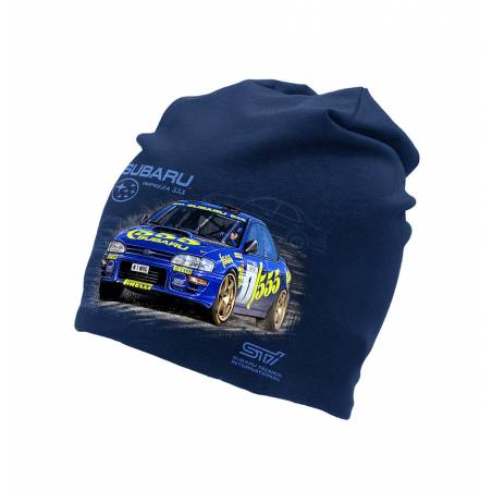 Navy Blue Subaru Imbreza  tricot beanie