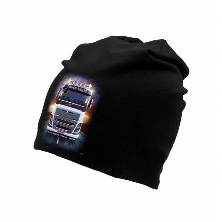 Black Volvo tricot beanie