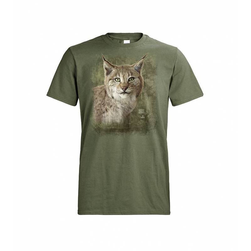Metsän vihreä DC Ilveksenpää, Lynx lynx T-paita