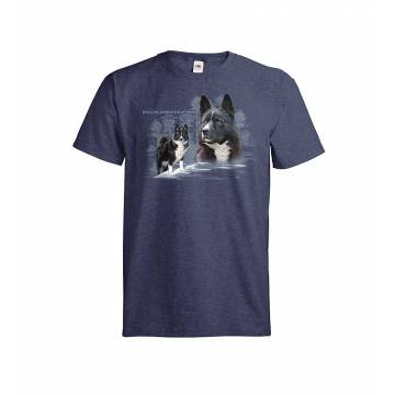 Navy Vintage Heather DC Karelian bear dog 2020 T-shirt