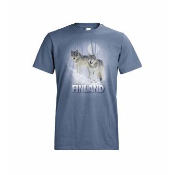 Denim DC Wolves in fog Wildlife  T-shirt