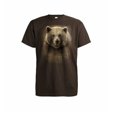 Chocolate DC Bear Head, Ursus arctos T-shirt