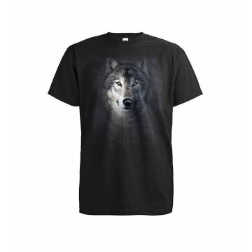 Black DC Wolf head, Canis lupus T-shirt