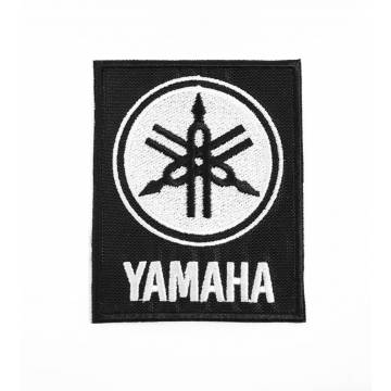 Black Yamaha Embroidery Badge 60x75 mm