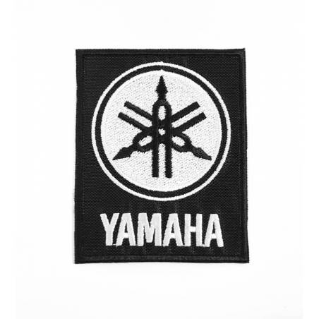 Black Yamaha Embroidery Badge 60x75 mm