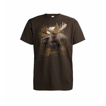 Chocolate DC Moose head, Alces alces T-shirt